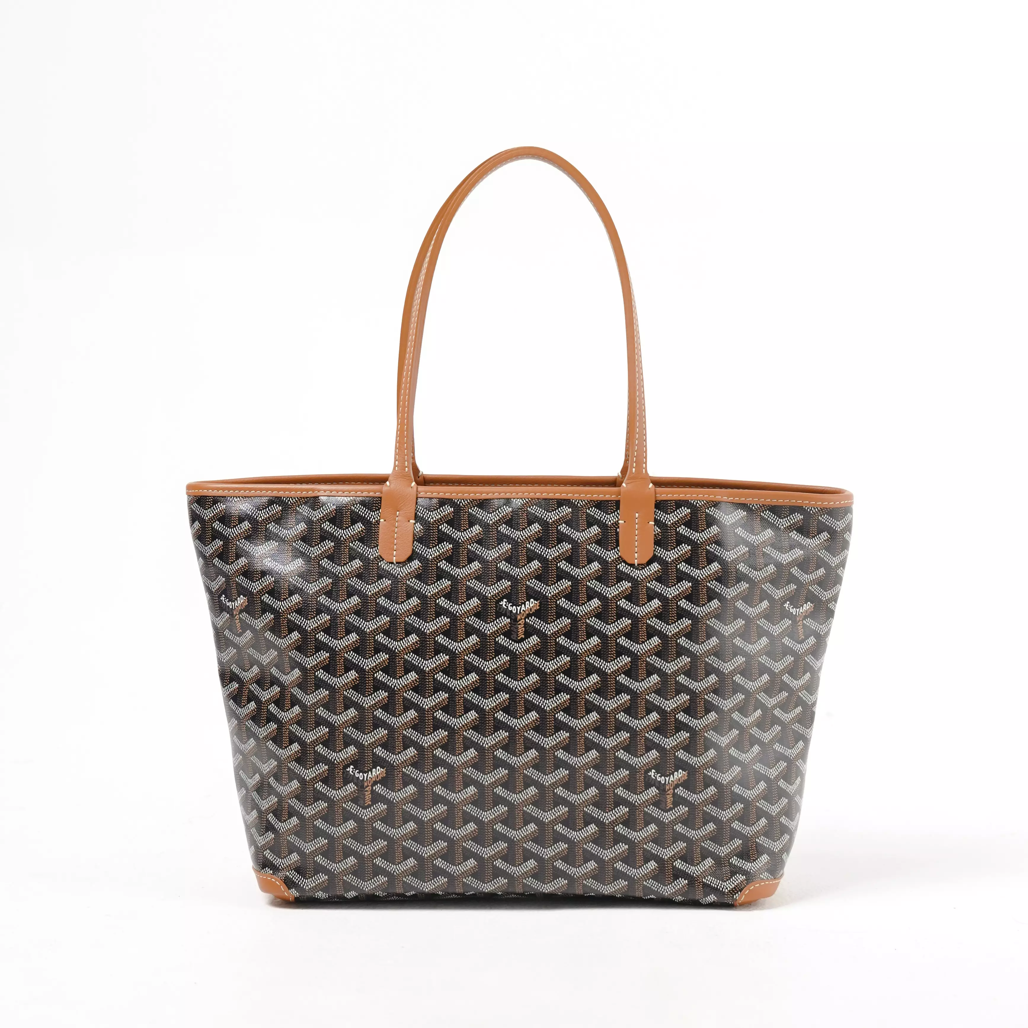 Tas GOYARD ARTOIS PM BLACK TAN ZIP TOTE BAG 100% ORIGINAL