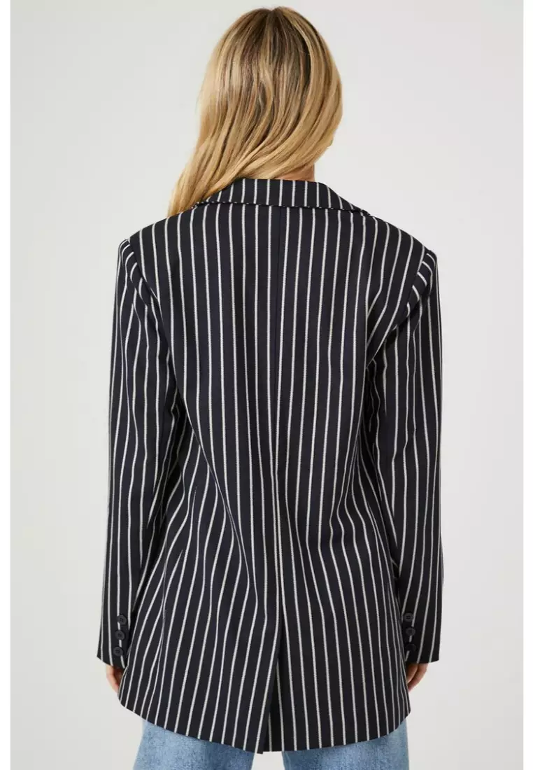 Buy FOREVER 21 Notched Striped Blazer 2024 Online ZALORA Philippines