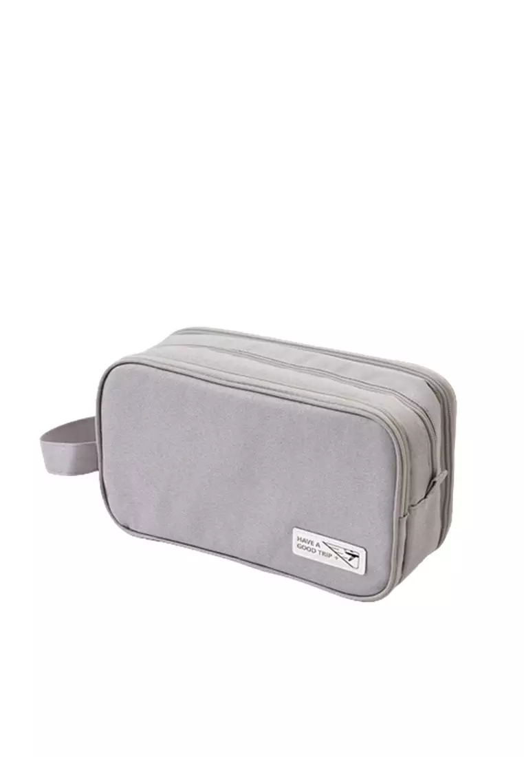Tas Travel Organizer Toiletry Bag Multifunctional Waterproof ORIGINAL - Gray