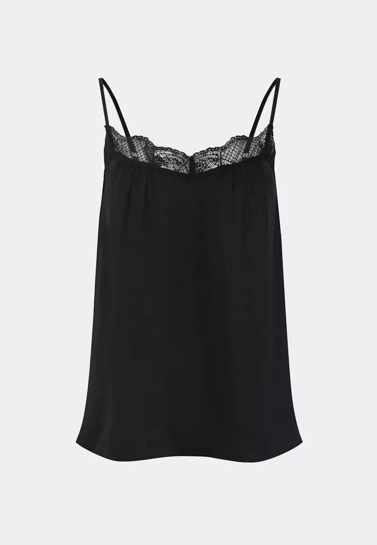 Aleksia Lace Trim Cami Top