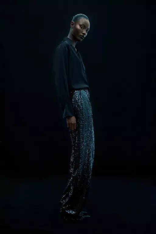 Shimmering trousers