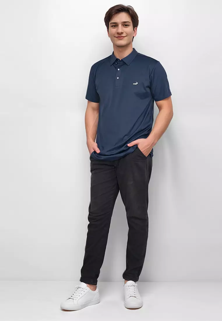 Crocodile DIAMOND | Kaos Premium Pria Men Polo Shirt Seamless | 0016 Navy