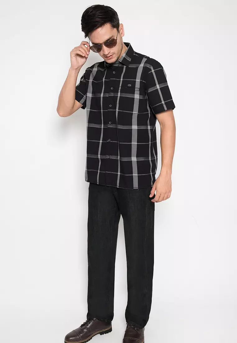 LGS - Celana Panjang Casual Pria Jeans Black Denim - LEJT.326.388V.749.7C