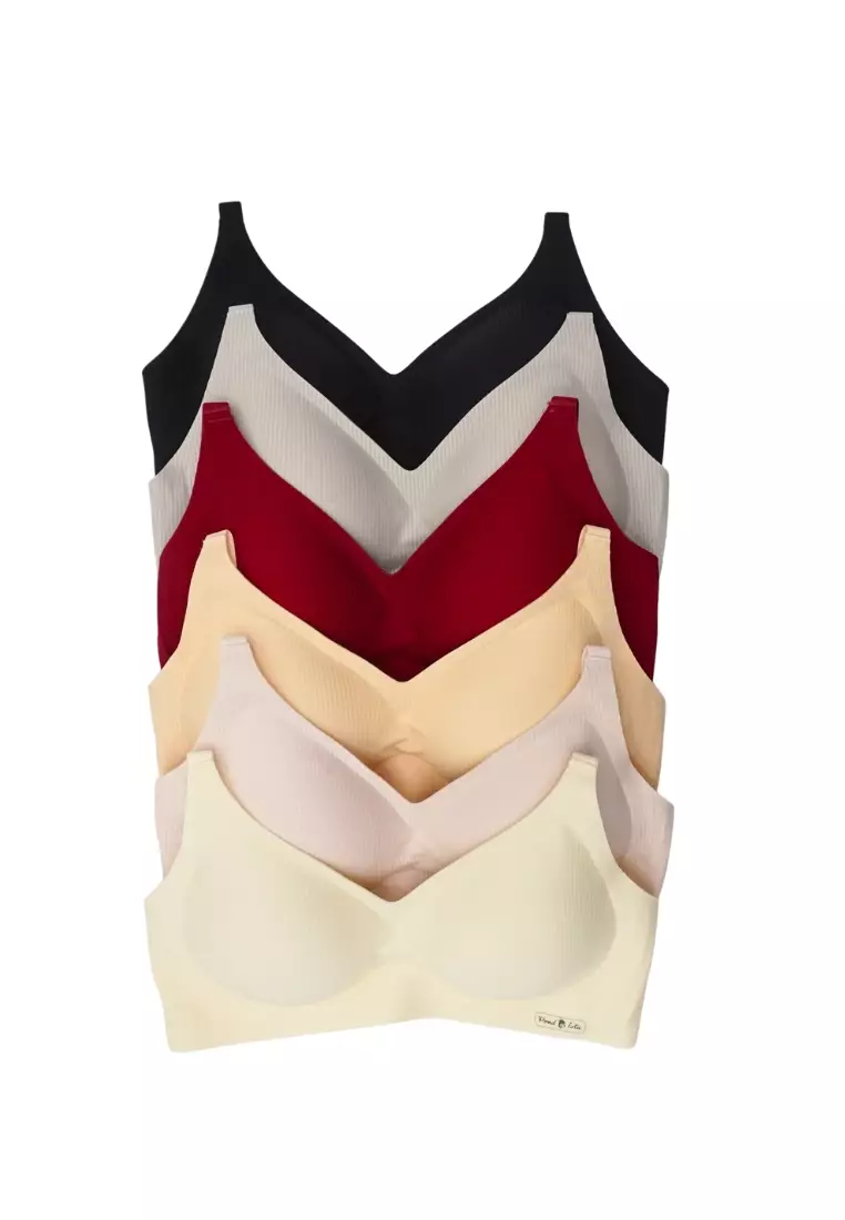 Premium Opal Wireless Bra in White