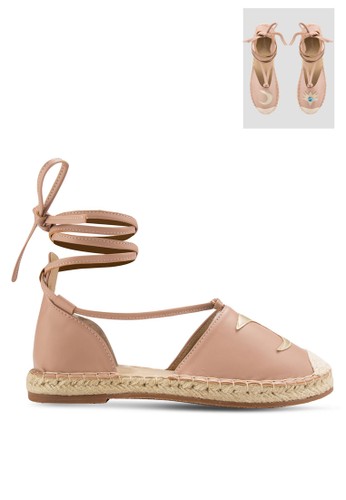 Play! Sun and Moon Lace Up Espadrille Flats
