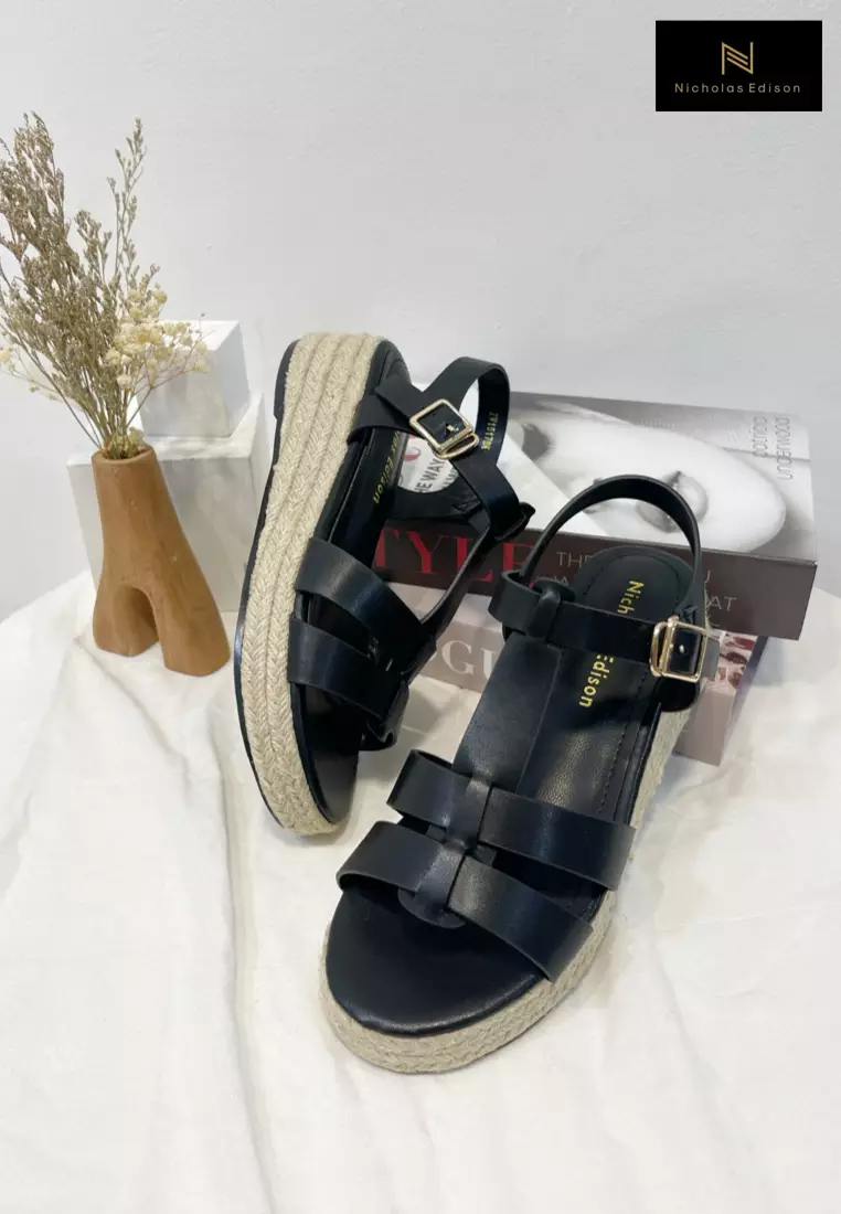 Wedge Raina Black