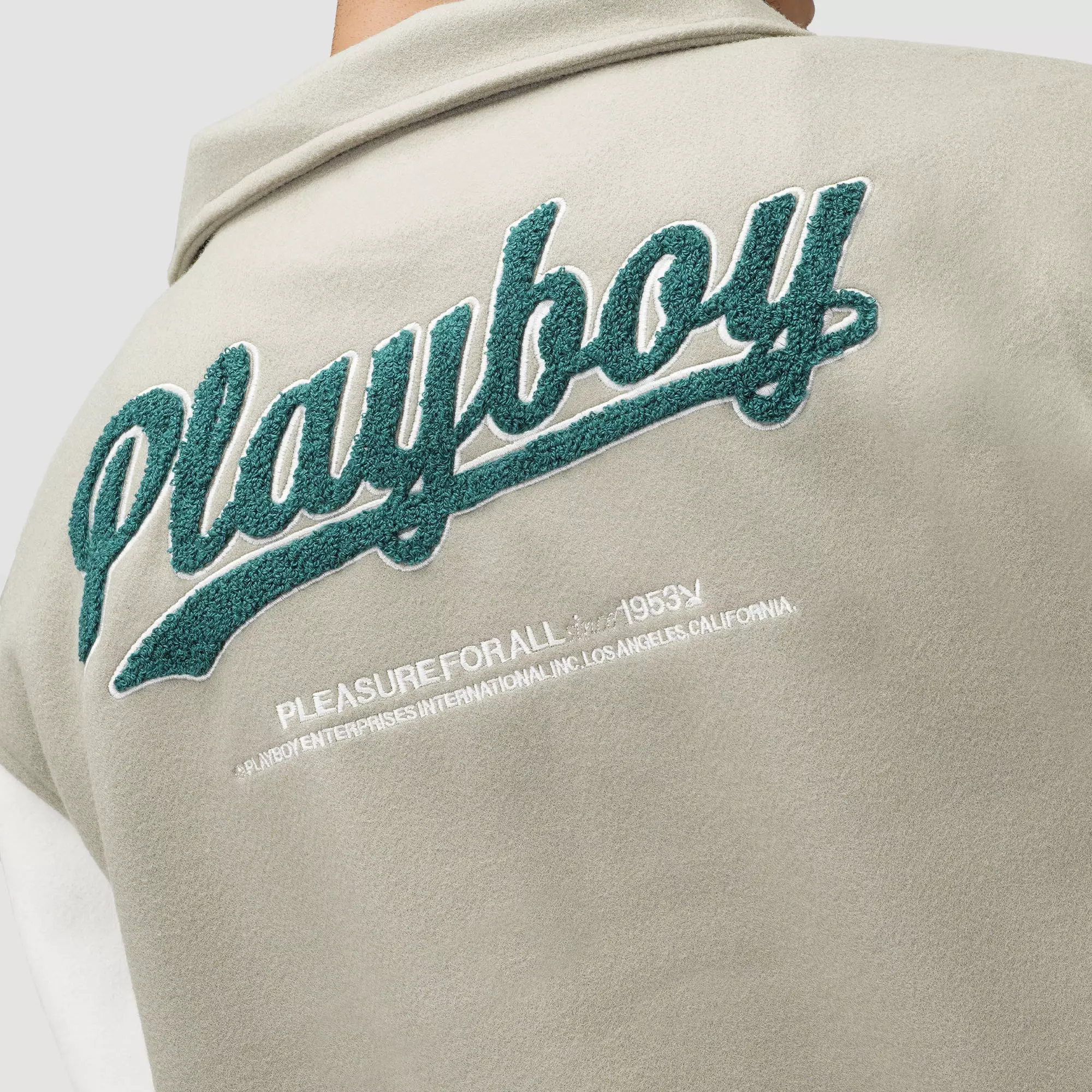 CELCIUS Playboy Pleasure for All Varsity Jacket I31000382C Hijau