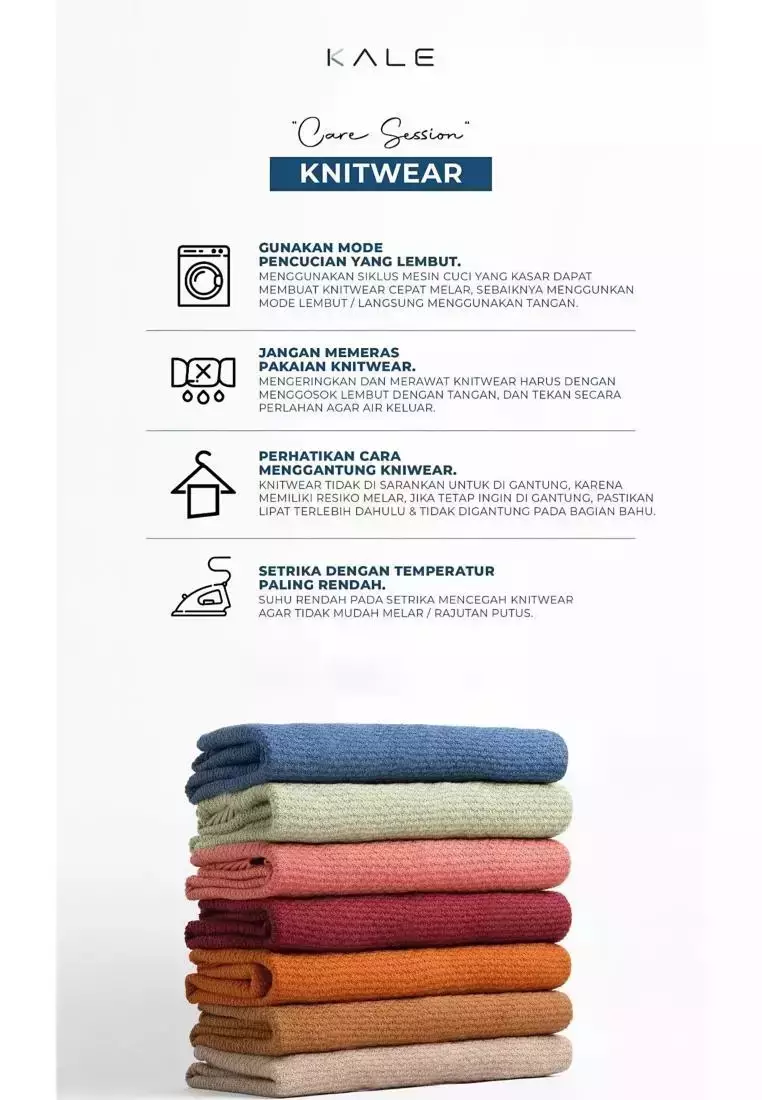 Kale Frans Brown / Polo Shirt rajut premium berbahan dasar cotton wool