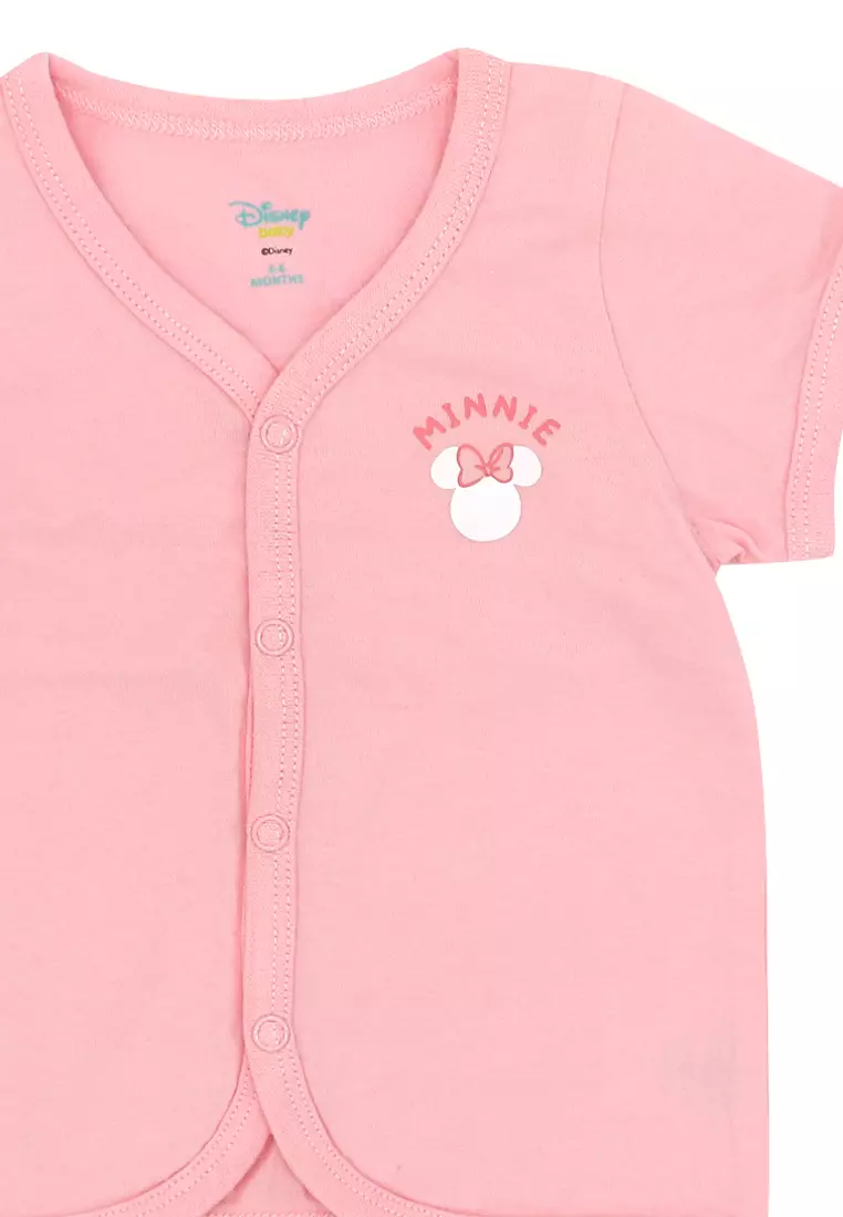 Baby Girl Licensed Newborn Essentials Short Sleeve Button-down Shirt Pack of 2