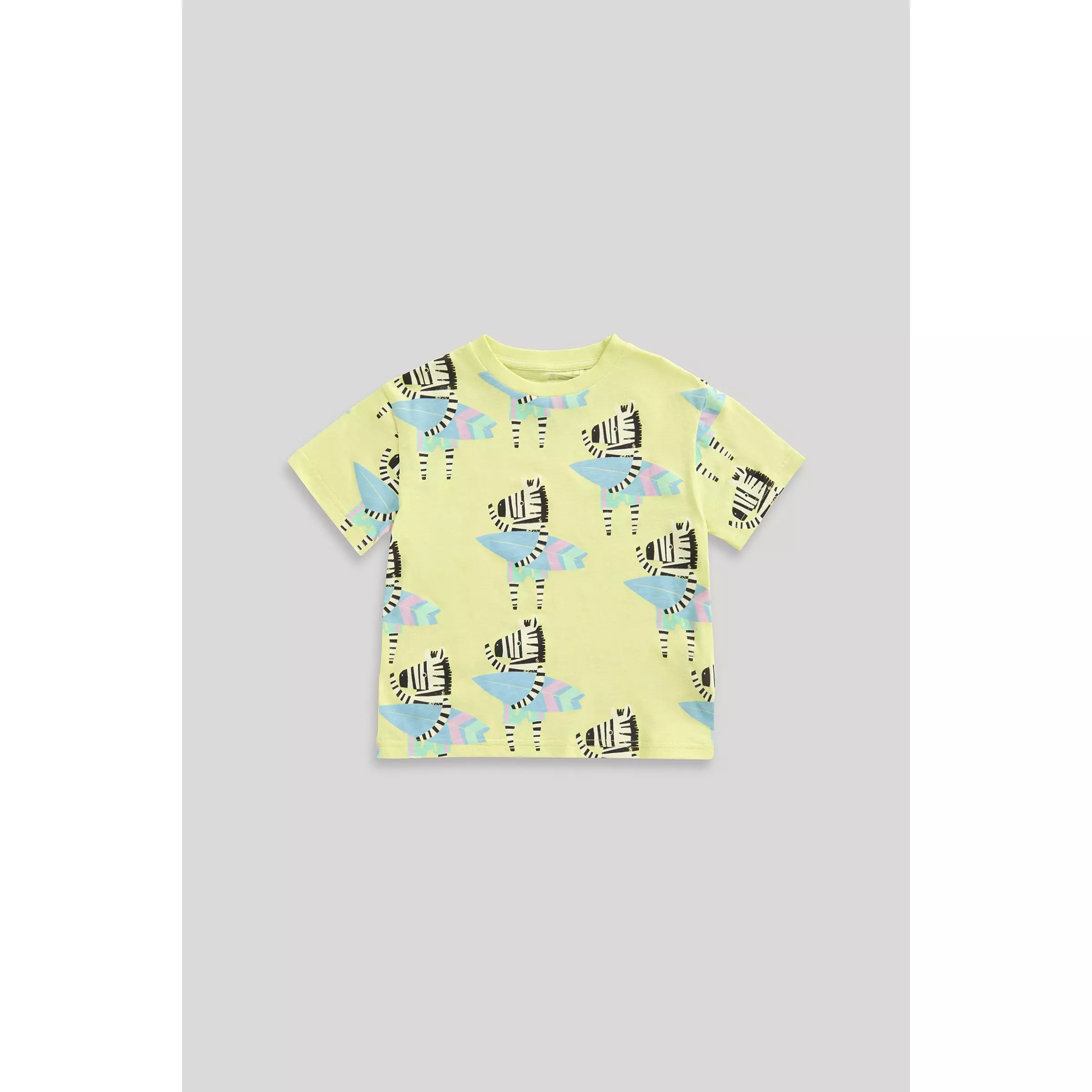 Mothercare Surfing Zebra T-Shirt - Kaos Bayi Laki-laki (Kuning)