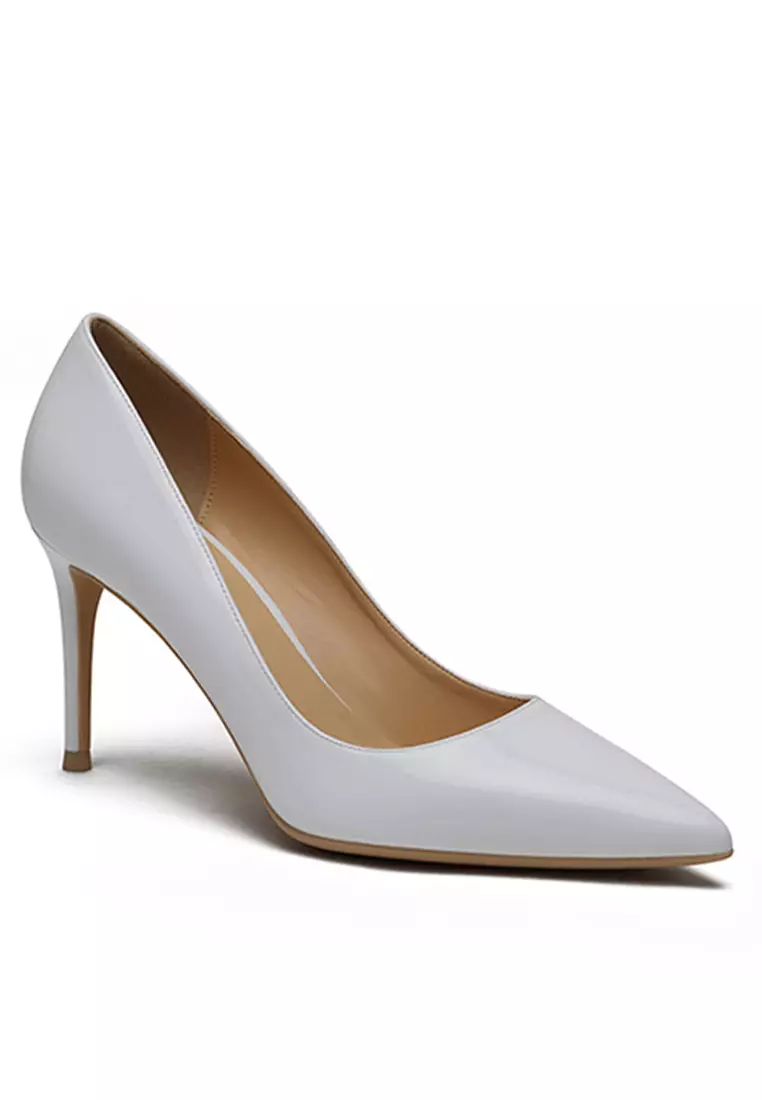 8CM Patent Pointed High Heel Shoes HZL180