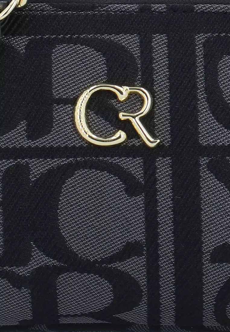 Carlo GEO Jacquard Crossbody - Black