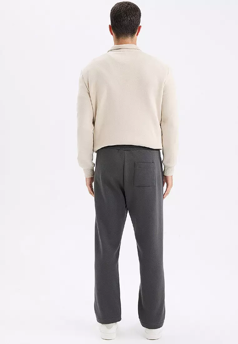 Sporty Drawcord Panel Sweatpants