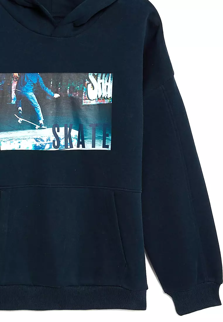 Cotton Rich Skate Graphic Hoodie