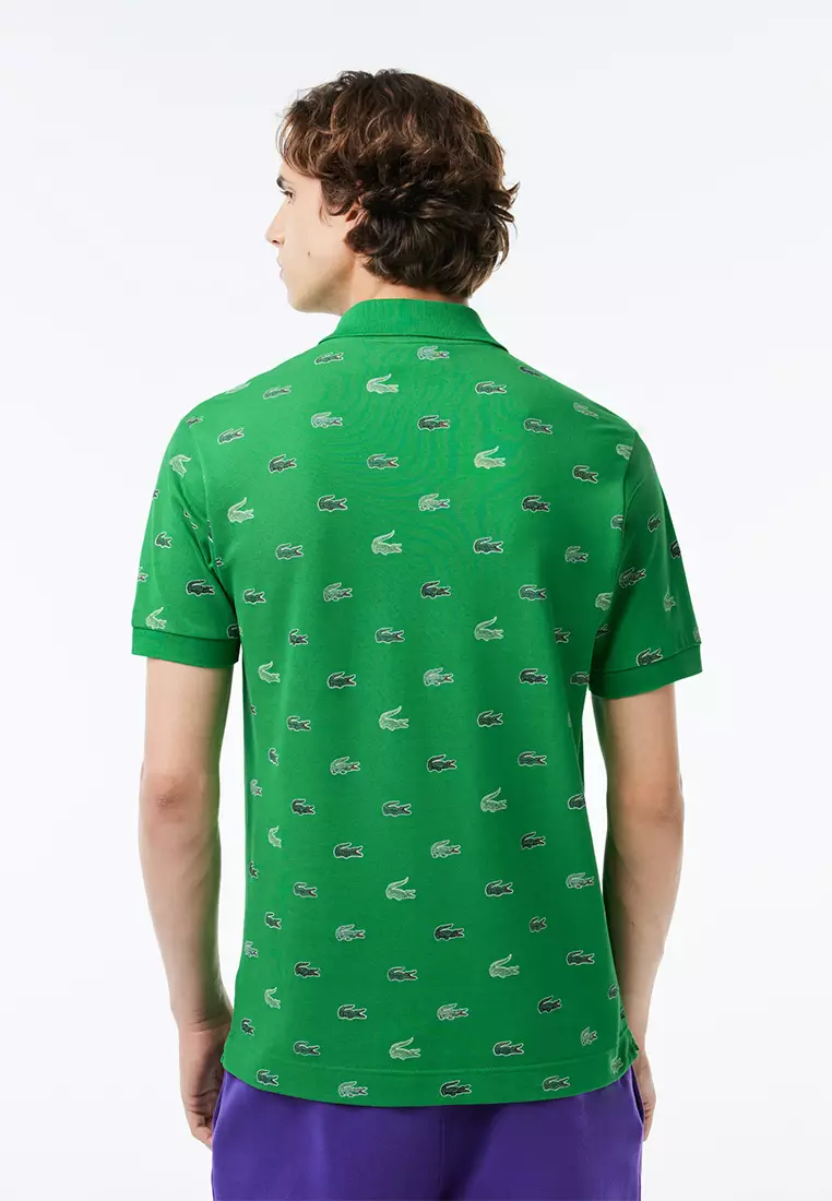 NEW Lacoste Sport Short Sleeve Multi Croc Logo Mens T Shirt