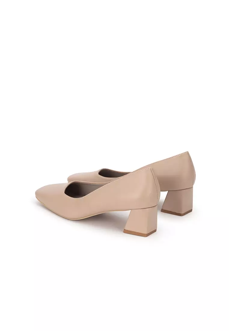 SQUARE TOE CHUNKY HEEL PUMP 方頭粗跟鞋