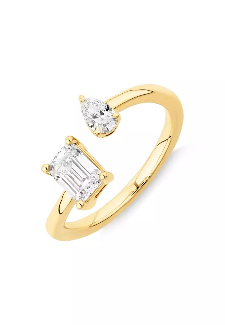 Michael hill emerald cut engagement deals ring