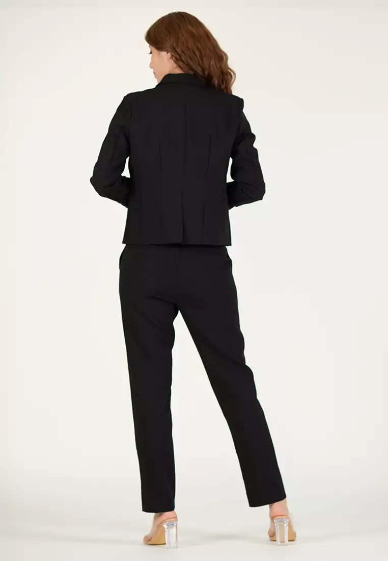 Blazer Open Button With Long Sleeve