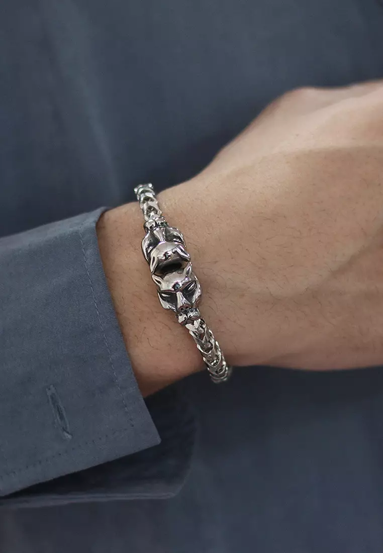 型男質感鈦鋼手鏈