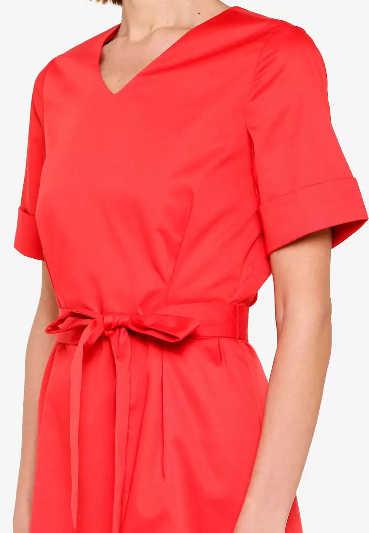 Buy G2000 Cuffed Sleeves Fit & Flare Dress 2023 Online ZALORA Philippines