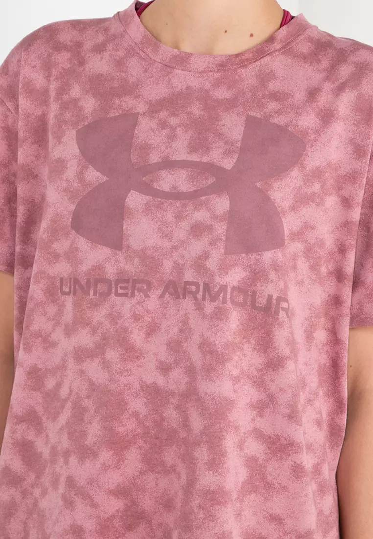 Women's UA Logo Printed Heavyweight Short Sleeve