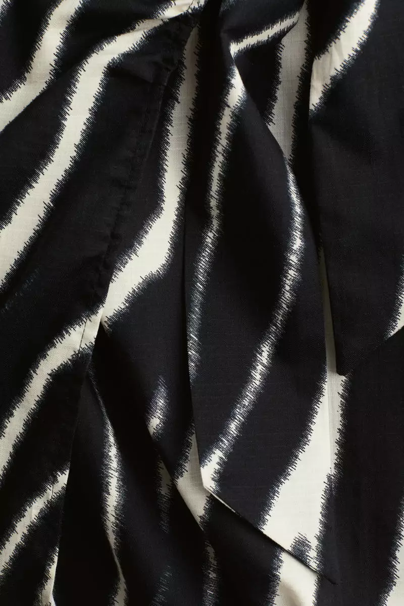 Cotton wrap dress