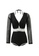 A-IN GIRLS black and white Elegant mesh-paneled swimsuit 46603US685B7D0GS_4