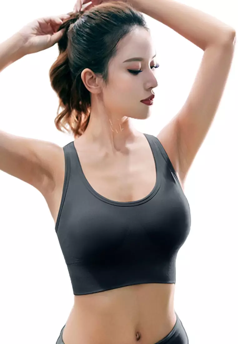 Qoo10 - [imkia] korea fashion line volum up sports bra top inner seamless  no-w : Sportswear
