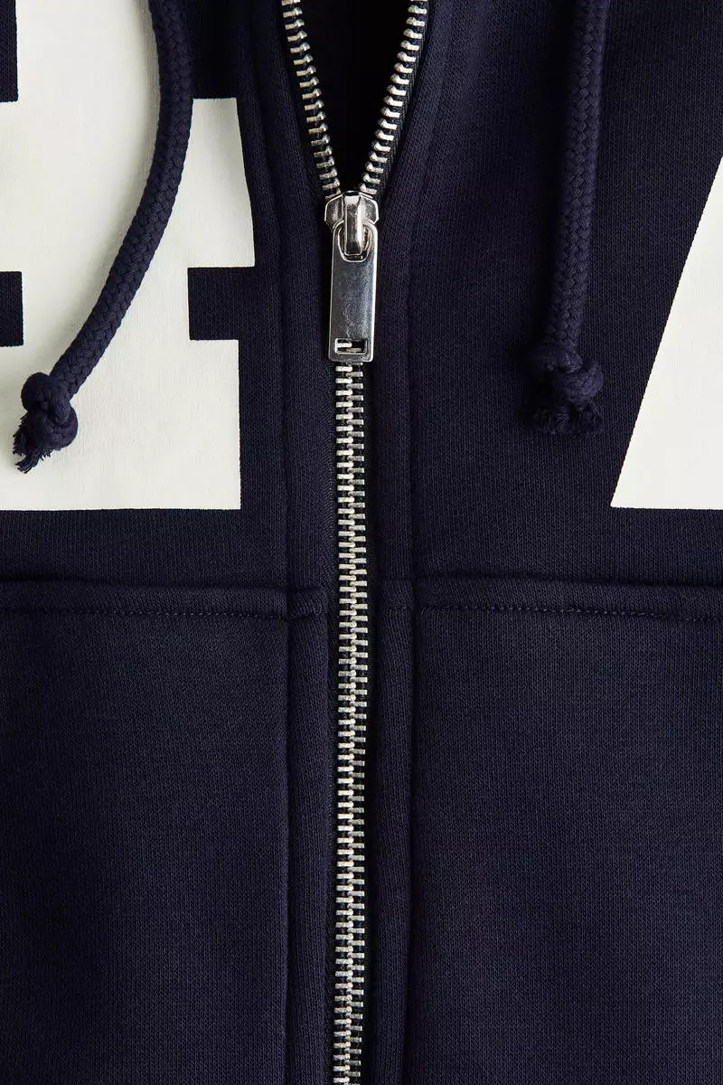 Oversized zip-through hoodie