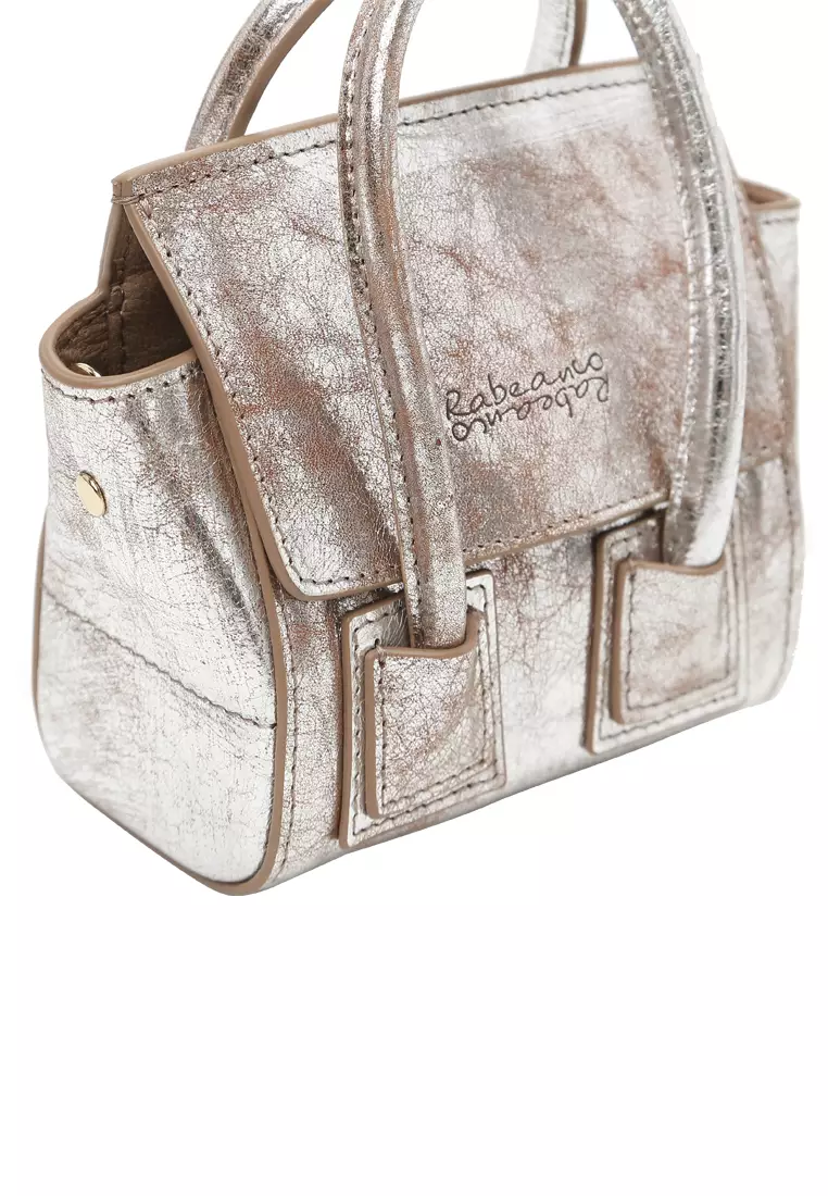 [Online Exclusive] UNNI Nano Top Handle Bag - Silver