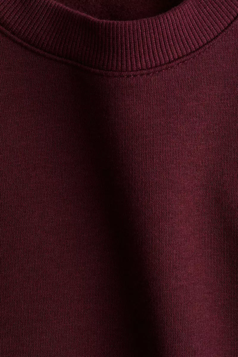 Oversized brushed-inside sweatshirt