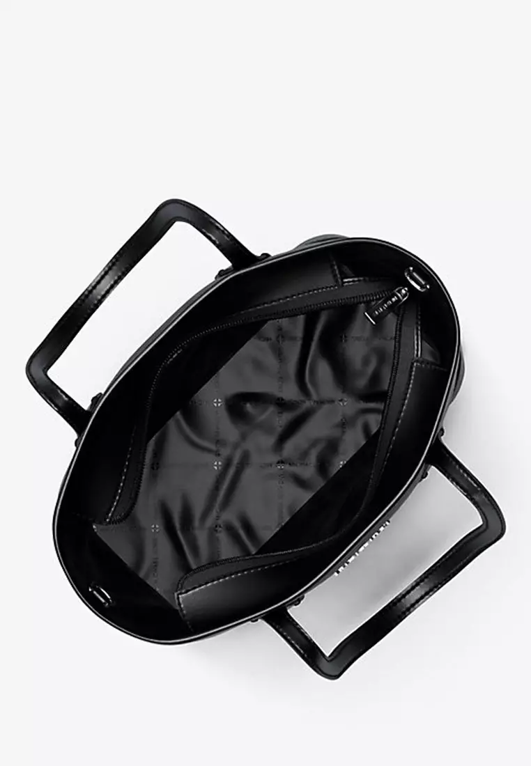 Eva Extra-Small Saffiano Leather Convertible Tote Bag