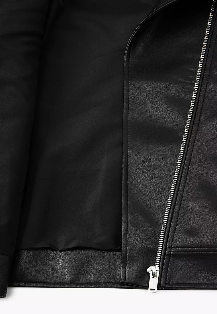 Faux Leather Jacket