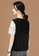A-IN GIRLS 黑色 and 白色 時尚拼接圓領T恤 CE57CAAEED8E9CGS_2