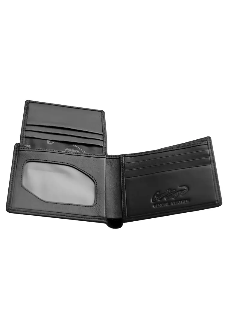 Crocodile 885BY Dompet Pria Men Wallet Leather Kulit Original - Hitam