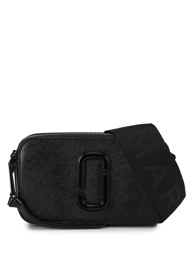 Marc Jacobs The Snapshot DTM  Black leather handbags, Marc jacobs