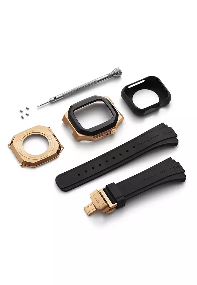 Switch Rose Gold 40mm - 智能Smartwatch case for Apple watch series 4, 5, 6 & SE - 不鏽鋼 Stainless steel case with 橡膠 rubber strap -丹尼爾惠靈頓DW OFFICIAL