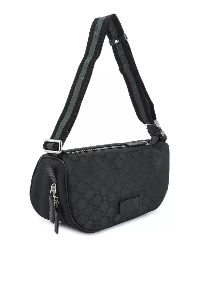 Shop GUCCI Monogram Nylon Crossbody Bag Logo Outlet Belt Bags by