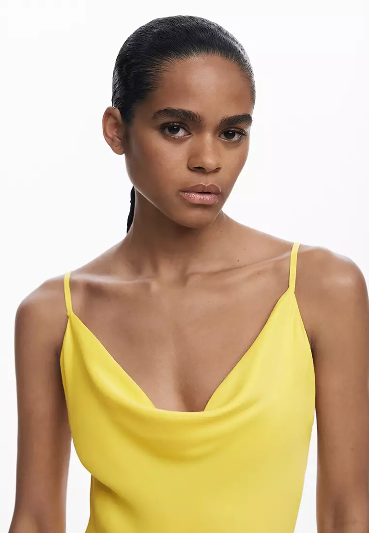 Asymmetric slip dress