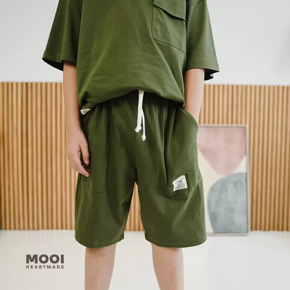 Mooi Celana Pendek Anak Laki-Laki Rize Short Pants - Light Beige