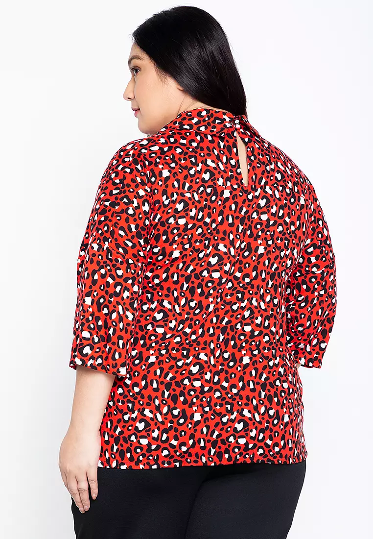 Buy Maxine Plus Size Leopard Print Shirt 2024 Online ZALORA