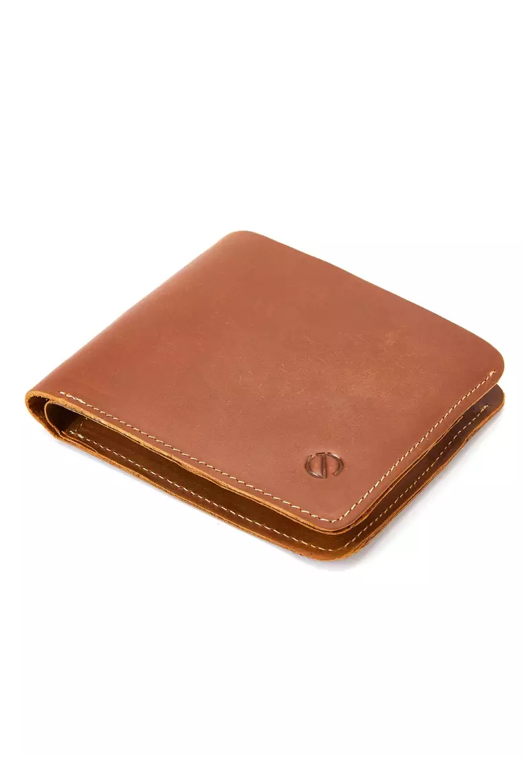 Men’s Crazy Horse Genuine Leather Bifold Wallet – Vintage Minimalist Slim Wallet with Multiple Card Slots JWC 50951