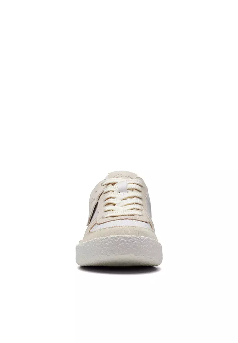 Buy Clarks Craft Cup Court Sneakers Off White Combi 2024 Online ...