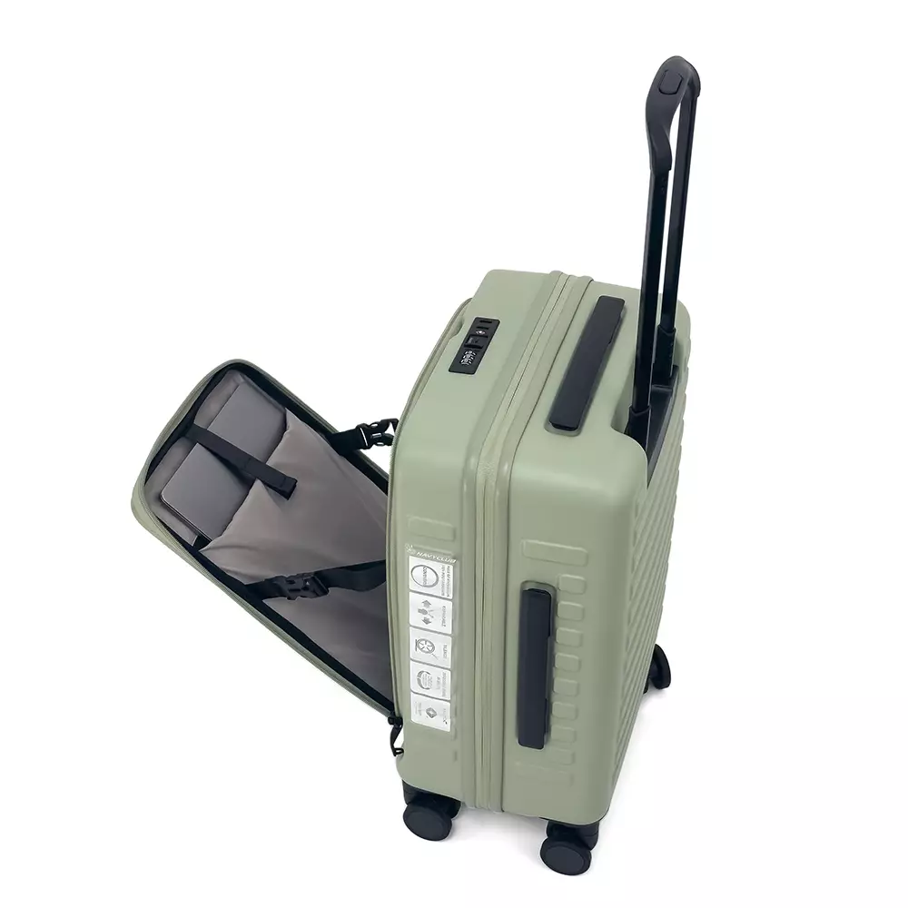 Navy Club Iconic Koper Hardcase - Koper PC 4 Roda Putar TSA Lock - Size 20 Inch Free Cover Koper