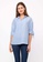 nicole blue nicole -  Fold Over Collar Short Sleeve With String Tie Blouse F4D3AAA2E6A7D0GS_5