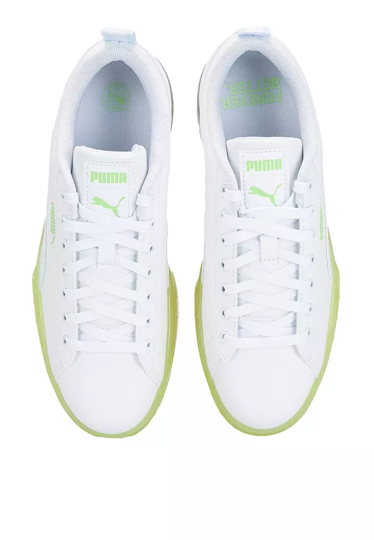 Puma white and green on sale shoes