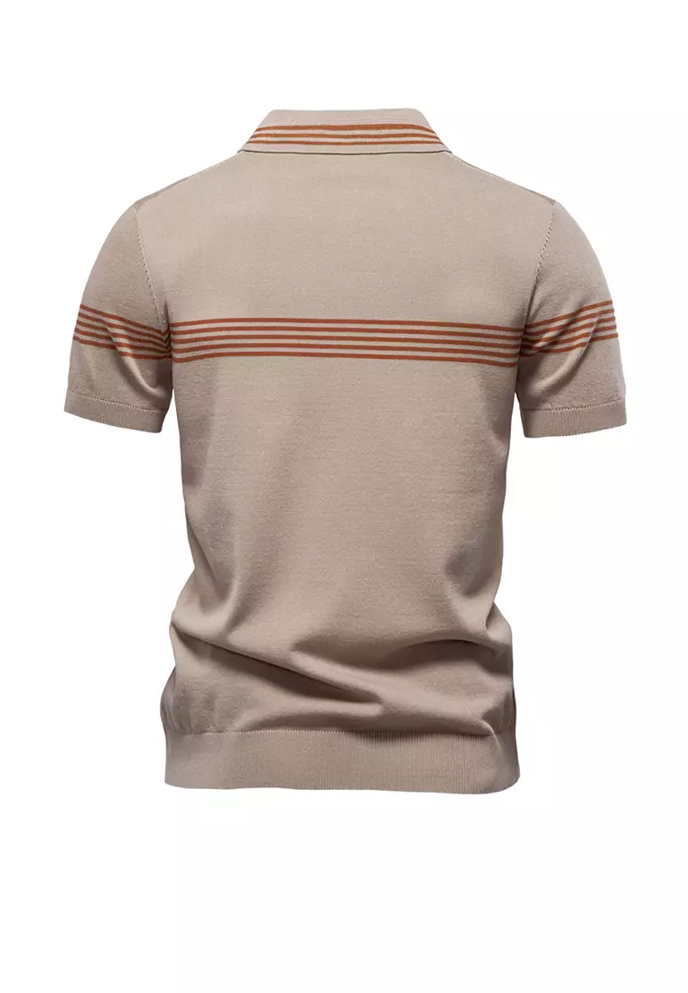 商務條紋Polo衫 AX-PSD8047