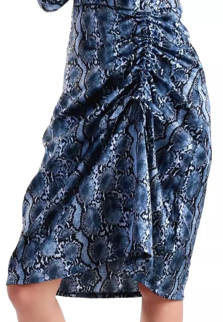 Snake Skin Shaved Dress