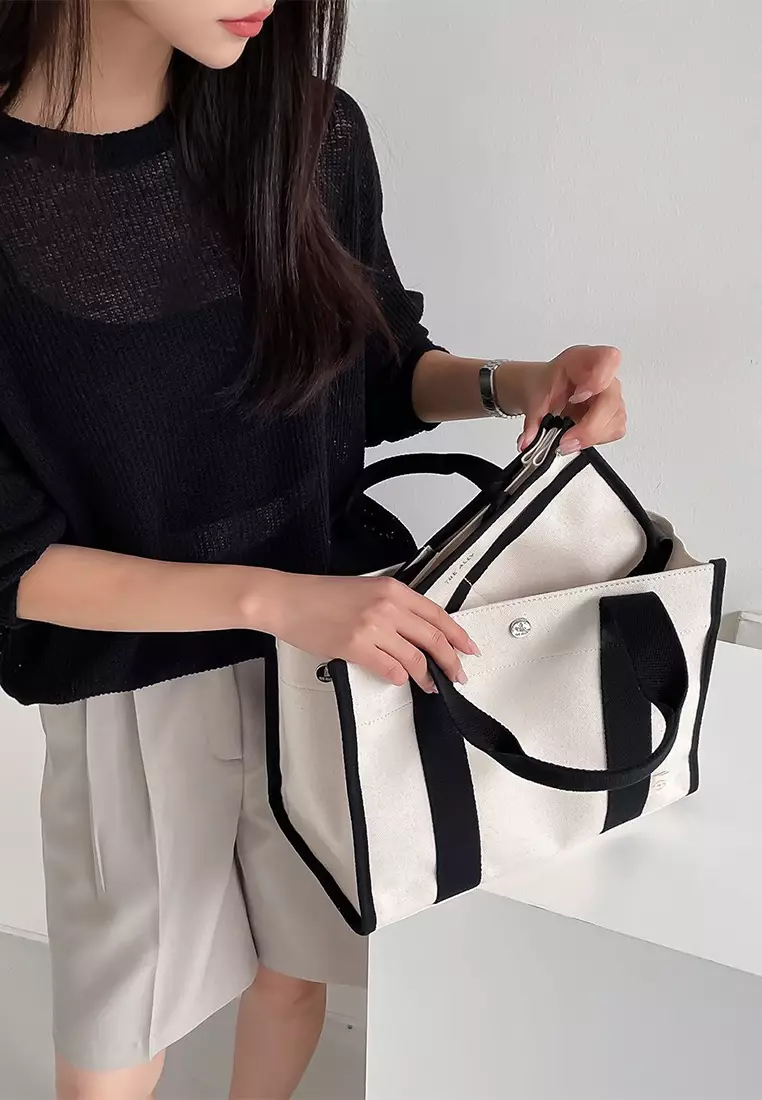 Allana Eyelet Bag - Black