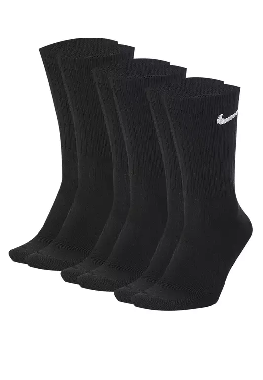 3 Pairs Everyday Lightweight Crew Training Socks